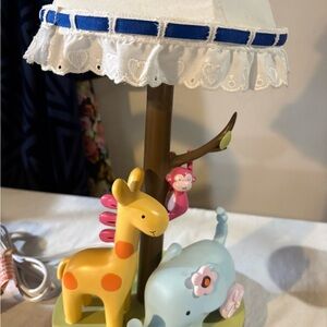Colorful Animal Lamp for Kids 16” Tall 17” with the shade